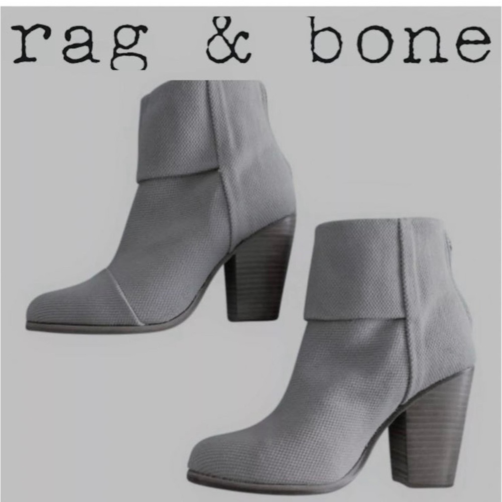 Rag & Bone “Newbury” Suede Ankle Boots - Gray Nubuck Women's